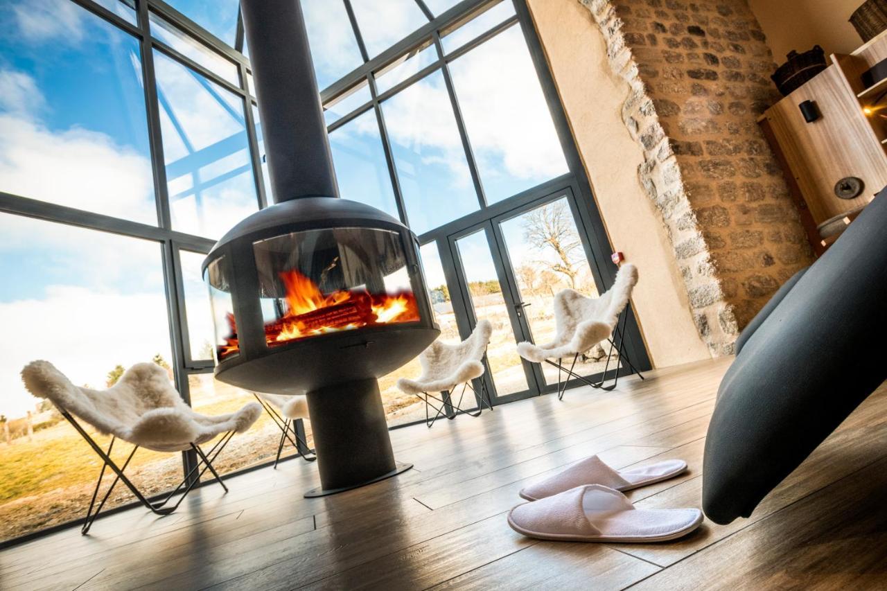 Hotel Restaurant De La Poste Et La Grange Detente, Espace Bien-Etre Châteauneuf-de-Randon Екстериор снимка